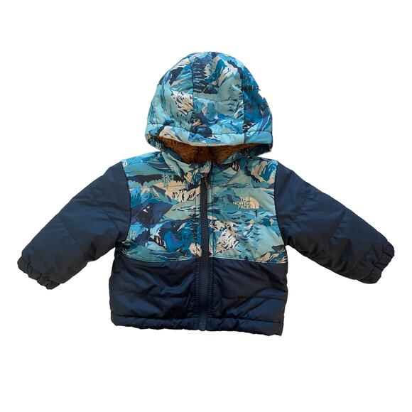 The North Face Reversible Mount Chimbo Water Repellent Jacket Size 3 - 6 Months - Picture 1 of 7